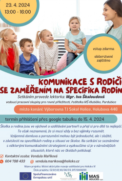 Komunikace s rodiči se zaměřením na specifika rodin