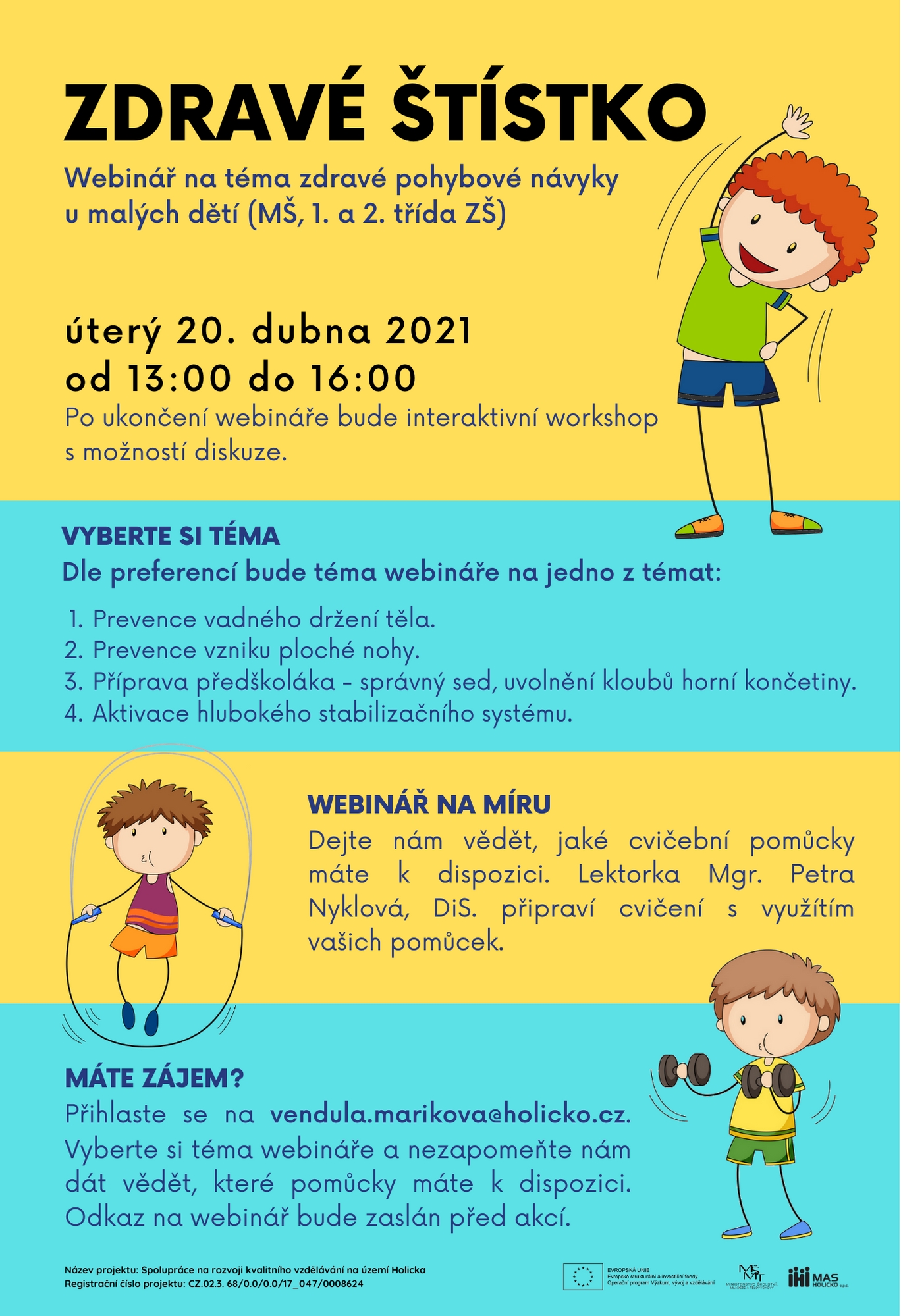 Webinář zdravé pohybové návyky u malých dětí